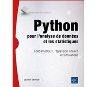 Python pour l’analyse de données et les statistiques - Fondamentaux, régression linéaire et simulations