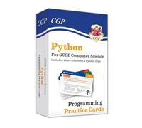 Python Programming Practice Cards for GCSE Computer Science with Python Files & Videos