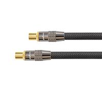 Python Series cavo spina IEC/coassiale verso presa 15 m Nero