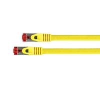 Python Series Ethernet LAN Cavo Patch con Rastnasenschutz RNS E Nylon Intrecciato Giallo Gelb 0,25 m