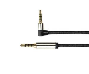Python Series Premium. Cavo jack (4 poli) - un lato angolato 1,5 m Nero