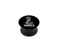 Python Snake Bandiera Americana Bandana Cappello da Cowboy Occhiali da Sole PopSockets PopGrip Adesivo