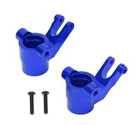 PYUDKLSMN Coppa dello sterzo Anteriore per Auto RC, snodo dello sterzo in Lega di Alluminio per 1/6 Shredder, componente di Upgrade in Metallo Lavorato a CNC con Viti per Una (Blu Scuro)