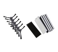 Pyugxab 1 set di filtri HEPA in spugna e 6 spazzole laterali sinistra