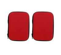 Pyugxab 2 PZ Portatile EVA Attrezzatura Da Pesca Paillettes Tre Gancio Scatola di Immagazzinaggio Paillettes Borsa Pesce Rosso Falso Mosca Gancio Pail, Rosso