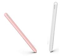 Pyugxab 2 pz Tablet Press Stylus Pen Cover protettiva per 2 custodie in silicone astuccio accessorio, rosa e