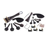 Pyugxab 2 set 4/4 pezzi violino ebano cordiera pioli mentoniera acero ponte set