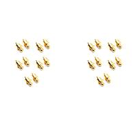 Pyugxab 20 pezzi placcati in tappo corto circuito, connettore jack per schermatura femmina proteggere tappi di copertura