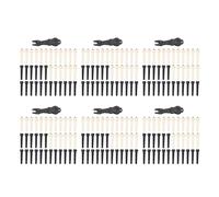 Pyugxab 216 Pezzi per Chitarra Acustica Perni da Ponte Perni nel Bianca e Nero con 6 Pezzo di Rimozione per Estrattore di Perni un Ponte nel Chitarra