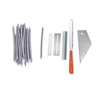 Pyugxab 25 Pz Accessori: 20 Pz Chitarra Acustica Fret Wire Fretwire Set 2mm & 5 Pz Chitarra Fret Coronamento File Strumento di Livellamento