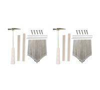 Pyugxab 2X 17Keys Kalimba Kit DIY Thum Piano Parti di Ricambio con Chiavi Bridge Tuning Hammer Kit Kalimba Accessori