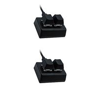 Pyugxab 2X 2 Macro Programmazione Tastiera RGB Mini Tastiera Gaming Disegno Interruttore Rosso Tastiera Personalizzata OSU Gaming Keypad, Nero