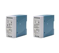 Pyugxab 2X Alimentatore Din-60 12V 60W Din Rail Alimentatore Regolatore di Tensione Ac-Dc 110V 220V