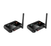 Pyugxab 2X Bluetooth 5.3 Display Digitale Ricevitore Bluetooth Adattatore Coassiale nel Fibra Ottica Supporta il Lettore MP3 U Disk