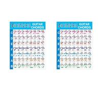 Pyugxab 2X Chitarra Acustica Pratica Chords Scala Grafico Chitarra Chord Diteggiatura Diagramma Lezioni Musica per Chitarra Principianti, S