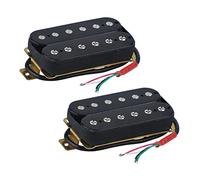 Pyugxab 2X Chitarra Elettrica Doppia Bobina Suono Cliente Ponte Alnico V Argilla acquirente Nero