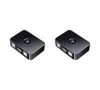 Pyugxab 2X Dispositivo di Condivisione Stampante USB 2 Porte Selettore USB 2.0 Periferica di Condivisione Stampante per Stampante Splitter USB per Condivisione Stampante
