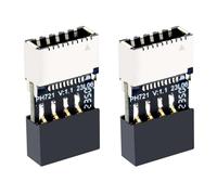 Pyugxab 2X Scheda Madre USB 2.0 da 9 Pin un TYPE-e Femmina Adattatore Chassis Presa TYPE-C Scheda di Estensione USB 2.0 un 9 Pin