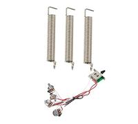 Pyugxab 3 molle di tensione in acciaio per ponte tremolo e 1 set di pentole per chitarra precablata