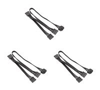 Pyugxab 3X di Alimentazione per Periferiche SATA da 5 Pin Un 3 Porte per Alimentatore Modulare