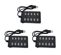 Pyugxab 3X di Prolunga Ad Alta velocità A 10 Porte Adattatore Hub USB 2.0 per Dispositivo di Interfaccia PCB per Laptop