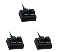 Pyugxab 3X Tastiera di Programmazione Macro Un 2 Tastiera RGB Mini Tastiera da Gioco Interruttore Rosso Tastiera Personalizzata Tastiera da Gioco OSU,Nero