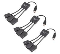 Pyugxab 3X USB 3.1 Tipo C A 2 Dual USB A 2.0 Femmina + Micro-USB Femmina 3 In 1 OTG HUB