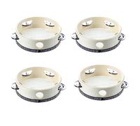 Pyugxab 4 Pezzi 6 Pollice Percussion Regalo Musicale Tamburello Tamborine Rotonda per KTV Partito