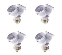 Pyugxab 4X E27 1-2 E27 LED Lampadina Convertitore Adattatore Sdoppiatore Presa Base