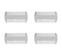 Pyugxab 4X Pettine per Portafoglio nel Acciaio Inossidabile un Doppia Azione Edc Dimensioni Carta di Credito Pettine Portafoglio per Capelli Antistatico Pettine per Barba Baffi per Uomo