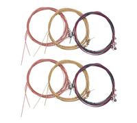 Pyugxab 6 corde di ricambio per chitarra acustica (2 soffietti, 2 set in rame e 2 set multicolore)
