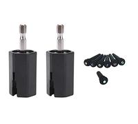 Pyugxab 6 piroli per ponte chitarra in ebano Abanlone Dot e 2 avvolgicorde per accordatura pioli estrattore sostituire trapano elettrico