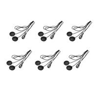 Pyugxab 6pz 21 POLLICI Lunghezza Filo 1/4 Inch Uscita Jack 2 In 1 Piezo Pickup Disc Trasduttore per Chitarra Violino Ukulele Mandolino Banjo Violoncello (con Coperchio)