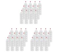 Pyugxab Confezione da 36 Bottiglie da Spremere per Condimenti da 8 Oz con Tappo Rosso - Bottiglia In Plastica Resistente per Ketchup, Salse, Sciroppi