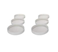 Pyugxab Confezione da 6 stampi rotondi in silicone per sottobicchieri, diametro 10 cm, stampi per con resina, cemento