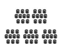 Pyugxab Manopole di Controllo del Potenziometro da 50 Pezzi per Manopole del Tono del Volume Della Chitarra Elettrica Nero Tipo D 6Mm