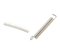 Pyugxab Molle di tensione per ponte tremolo in acciaio per chitarra, 3 pezzi, con dado curvo scanalato in basso per 4 corde PB