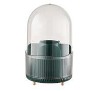 Pyugxab Organizer Porta Pennelli per Trucco con Coperchio, Organizer per Pennelli per Trucco Girevole A 360°, Organizer per Trucco A 7 Slot per Vanità, Scrivania B