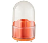 Pyugxab Organizer Porta Pennelli per Trucco con Coperchio, Organizer per Pennelli per Trucco Girevole A 360°, Organizer per Trucco A 7 Slot per Vanità, Desktop A