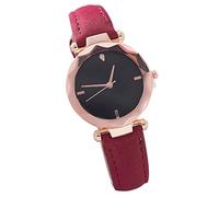 Pyugxab Orologio da polso da con strass, stile romantico, con stelle, colore: , Rosso