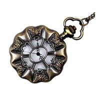 Pyugxab Orologio da taschino con foglia di , stile retrò, stile antico, alla moda,