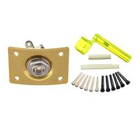 Pyugxab per per chitarra acustica a 6 corde + 2 estrattori a corde + 12 perni a ponte con presa quadrata con presa di uscita 1/4 di uscita