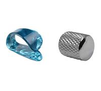 Pyugxab Plettro per chitarra in celluloide mediatore con manopola del volume della chitarra elettrica, basso, potenziometro e tappo per accordo, 4 pezzi