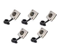 Pyugxab Supporto a 3 a 3 impermeabile e femmina per microfono audio XLR bilanciato filettato XLR, facile da installare facile da usare B