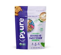 Pyure Miscela di stevia biologica granulata multiuso, sostituto dello zucchero bianco, zero carboidrati, zero zucchero, zero calorie, dolcificante di stevia a base vegetale per alimenti cheto-friendly