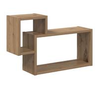 Pyvara Scaffale da parete in rovere Artisan, 55 x 15 x 35 cm, salvaspazio, con supporto da parete, versatile, per soggiorno, cucina, ufficio, magazzino e decorazione