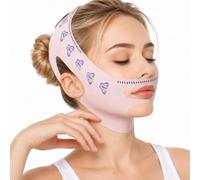 PYXGAR Maschera Viso Riutilizzabile Forma V Cintura Rassodante Solleva il Doppio Mentone e Definisce il Volto