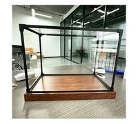 PYYDJQ Teca Plexiglass Teche per Oggetti da Collezione con Base - Vetrine Espositive in Acrilico Trasparente (Altezze: 15, 25, 35, 45, 50, 60 Cm) per Scrivania(50x50x60cm/20x20x24inch)