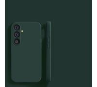 PYYLTTP Cover in silicone liquido per Samsung A56 5g, A36 A26 A16 A55 A35 A25 A15 A54 A14 A34 A24 A53 A13 A52s A73, custodia morbida antiurto (per A32 4G/verde scuro)