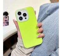 PYYLTTP Custodia in silicone liquido opaco per iPhone 16 15 14 Plus 13 Pro Max, morbida custodia protettiva antiurto con paraurti color caramella (per iPhone 13 Pro Max/verde fluorescente)
